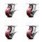 Service Caster 5 Inch Heavy Duty Poly on Aluminum Caster Set with Roller Bearings and Brakes SCC-35S520-PAR-SLB-4 - alternate 5